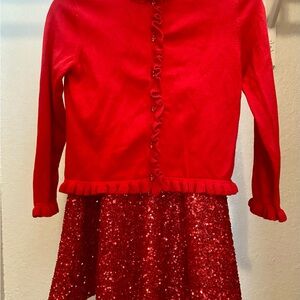 Rachel Riley Scarlet Ruffle Cardigan
